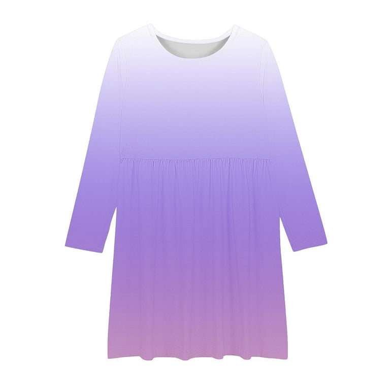 Cute Dresses for Big Girls Long Sleeve Size 4-14 Teens Kids Trendy Gradient Printed Pullover Crewneck A-Line Dance Workout Midi Dress - Walmart.com Cute Dresses for Big Girls Long Sleeve Size 4-14 Teens Kids Trendy Gradient Printed Pullover Crewneck A-Line Dance Workout Midi Dress - Walmart.com