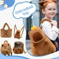 thumbnail image 3 of Capybara Backpack Dolphin Backpack Kapybara Cute Plush Toy Shoulder Bag -purpose Shoulder Bag Ugly Water Guinea Pig Cute Doll Tote Bag, 3 of 3