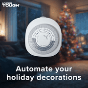 Hyper Tough Indoor Grounded Analog Timer with 3-Prong Outlet