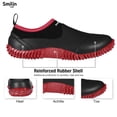 thumbnail image 3 of SMILIN Waterproof Rain Garden Boots, Anti-Slip Rubber Ankle Rain Boots for Men & Women, Red, Size 8.5 Women/7.5 Men, 3 of 9