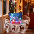 thumbnail image 6 of HOARBOEG Christmas LED Pillows with Flashing Lights, 15.74*15.74in Holiday Light Up Throw Pillows for Sofa Decor, 2 Mode Switching Christmas Gift, Santa Reindeer Printed Pillowcases, Battery Powered, 6 of 6