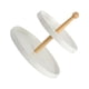 thumbnail image 2 of Matsuzay Bandejas para servir pasteles, de estilo Simple para el hogar, soporte de postre para fiesta de boda de Color sólido, soportes de Mostrada Blanco doble nivel redondeado, 2 of 6