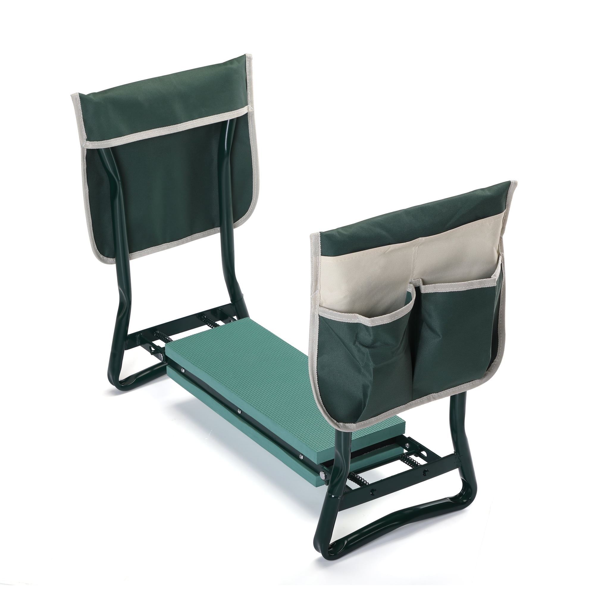 ekezoeloreh 23.23” Folding Gardening Kneeler with Tool Bags and Comfy Kneeling Pad
