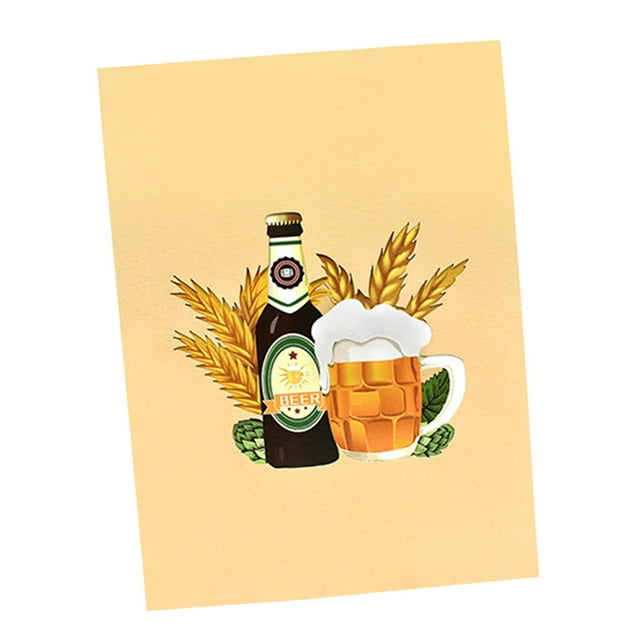 Abbracc Fathers Day Card up Card 3D Envelope Thank You Card Popup Card Birthday Card for beer
