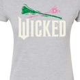 thumbnail image 3 of Wicked: Part 2 -  Wand And Broomstick Logo - Juniors Fitted Short Sleeve Graphic T-Shirt, 3 of 5
