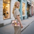 thumbnail image 7 of FORMRS Women Crossbody Purse with Chain Strap Vegan Leather Shoulder Handbag, Watercolor Jam, 7 of 7