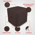 thumbnail image 3 of COVERS&ALL Air Conditioner Cover 12 Oz Waterproof - 100% Weather Resistant PVC Coated Outdoor Furniture Cover with Air Pockets & Drawstring for Snug Fit (40" W x 40" D x 42" H, Coffee), 3 of 6