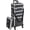 Black, variant on 4 in 1 Rolling Makeup Train Case, Lockable Black Cosmetology Cart