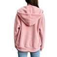 thumbnail image 5 of QATAINLAV Woman Corduroy Zip Up Hoodies Long Sleeve Oversized Sweatshirts Y2K Jacket with Pockets Going Out Outfits Pink M, 5 of 7