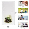 thumbnail image 3 of Child's Sketch Turtle Soft Cotton Towel with Vibrant Print, Perfect for Bathroom, Beach, and Travel, 3 of 10
