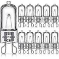 thumbnail image 1 of G9 Halogen Light Bulbs 28W, G9 Dimmable Capsule Bulbs, Warm White 2800K, Non-Flicker,10 Pack, 1 of 5