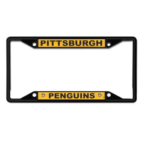WinCraft Pittsburgh Penguins Chrome Colored License Plate Frame