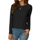 thumbnail image 1 of Camiseta tipo túnica NEYOUQE para mujer, manga larga, negra, casual, 2025 XL, 1 of 6