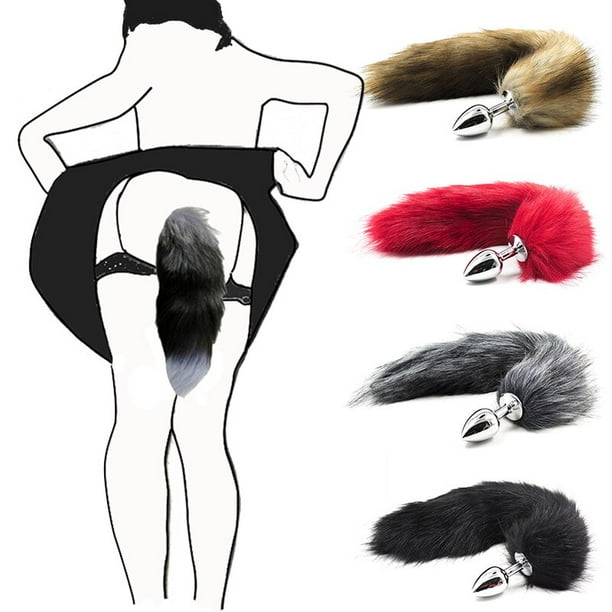 Anal Plug Sexy Fox Tail Juguetes anales para mujeres Producto sexual para  adultos Hombres Butt Plug Stainles Steel Anal Plug Juguetes sexuales para  pareja Cosplay Tan Jianjun unisex