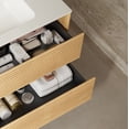 thumbnail image 2 of 24" Bathroom Vanity with Sink, Wall-Mounted Floating Plywood Bathroom Storage Cabinet with Drawers, White Ceramic Basin without Faucet,, 2 of 5