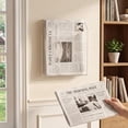 thumbnail image 5 of 2 Pcs Wall-Mounted Single Pocket Newspaper Holder Clear Acrylic Display Organizer Standard, 5 of 7