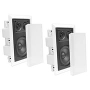 PYLE-HOME PDIW57 - In-Wall / In-Ceiling Dual 5.25'' Enclosed Speaker System, 2-Way, Flush Mount, White