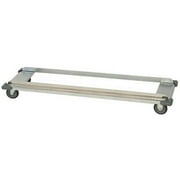 Quantum Storage DB1860S Wire Shelving Dolly Base, 18 x 60 in. - Stainless Steel