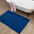 thumbnail image 7 of Mohawk Cotton Bath Mat Soft Absorbent Quick Dry Machine Washable Bathroom Mat, Cobalt, 27" x 45", 7 of 7