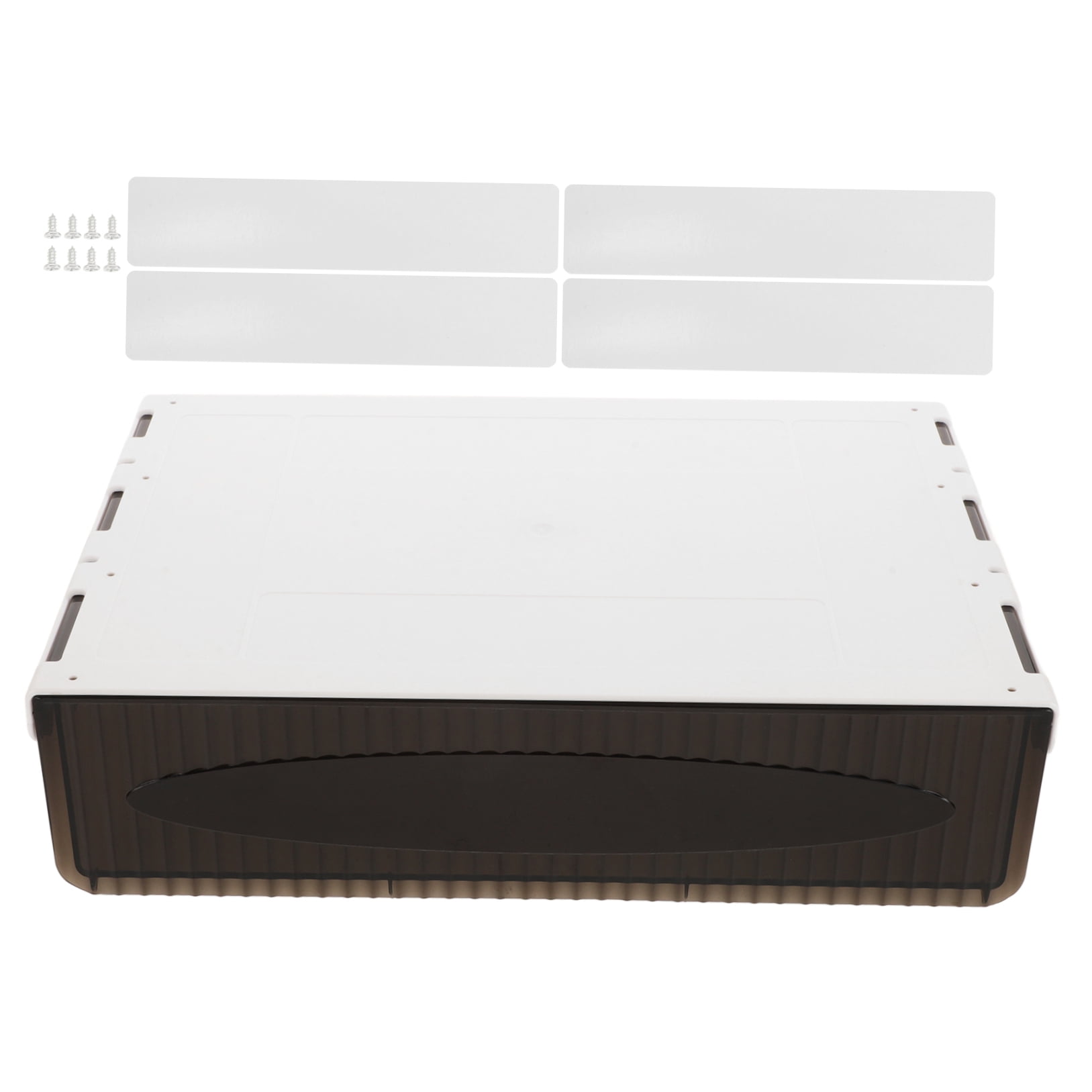 WHAMVOX Under Desk Drawer Organizer Desk Drawer Attachment Adhesive Under Desk Drawer Box