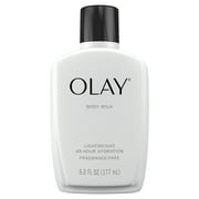 Olay Body Milk, 48 Hour Hydration Lightweight, Fragrance Free, 6 oz