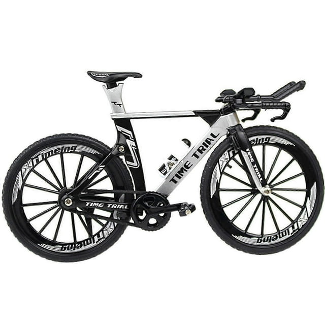 1:10 Scale Metal Alloy Diecast Bicycle Mountain TT Bike Model Mini Bicycle Model Decoration Crafts for Home White