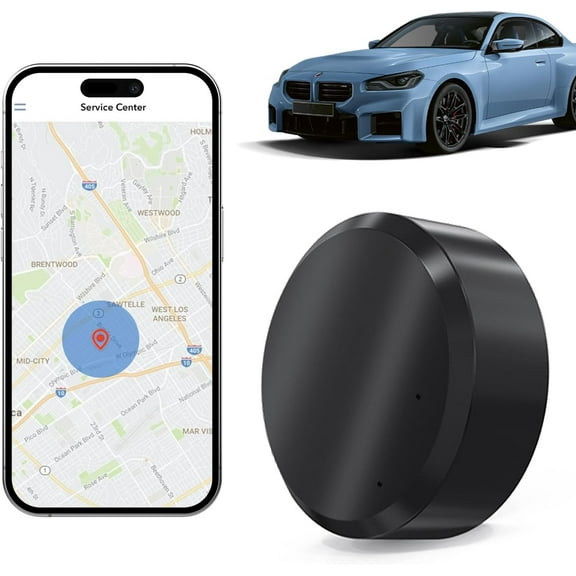 Carlikeit Mini GPS Tracker for Vehicles, Hidden Magnetic Car Tracking Device with Real-Time Location, No Subscription or Monthly Fee, Portable GPS Tracker for Cars, Kids, Pets, and Valuables