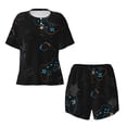 thumbnail image 4 of Lsque Game Time Women's Short-Sleeved Pajama Set - 2 Piece Soft and Lightweight Sleepwear Set-Small, 4 of 9