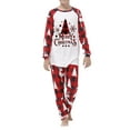 thumbnail image 4 of Elippeo Family Matching Pajamas Christmas Pjs Holiday Nightwear Sleepwear Sets Long Sleeve Pjs, 4 of 9