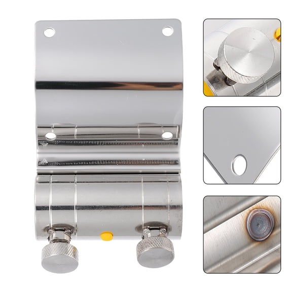 OUNONA Durable Stainless Steel Fishing Umbrella Bracket Foldable Plated Silver for Use