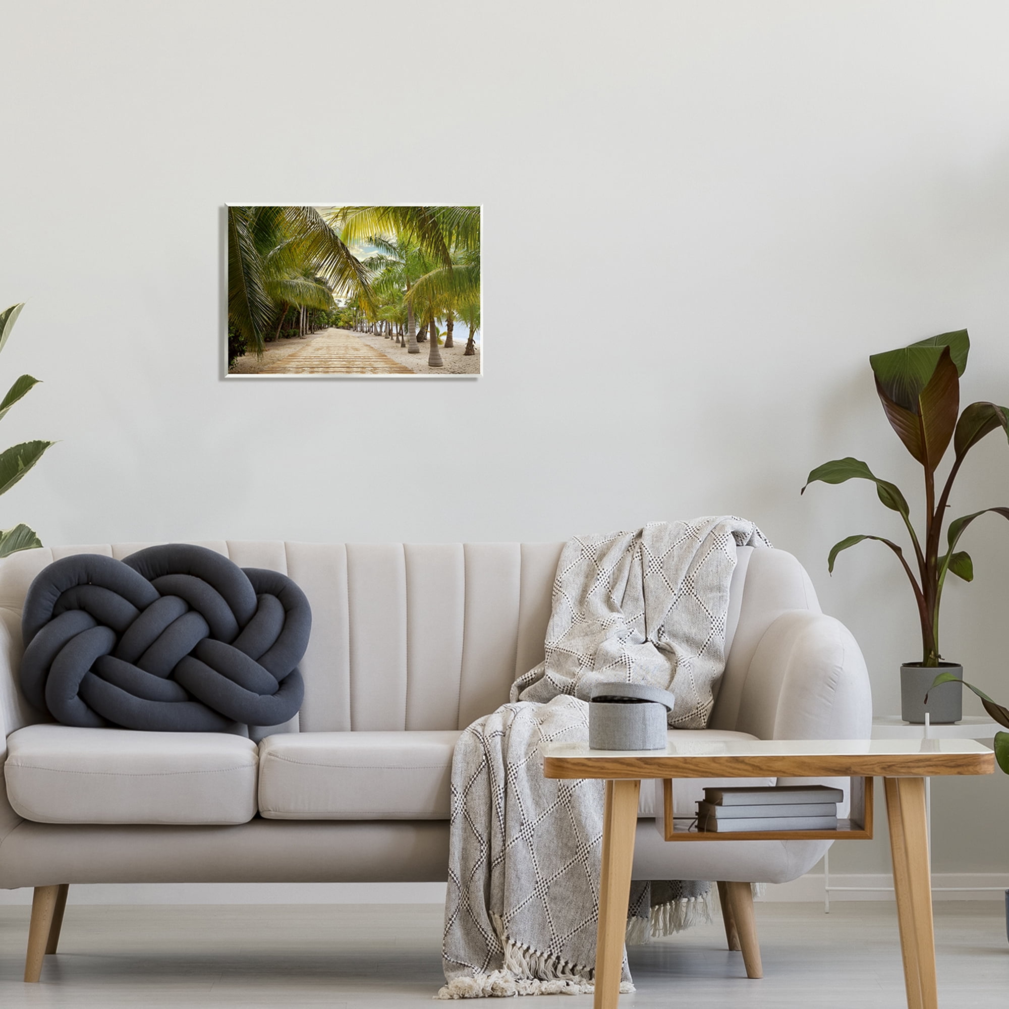Stupell Industries Tropical Boardwalk Path Landscape Photography Unframed Art Print Wall Art, 19 x 13