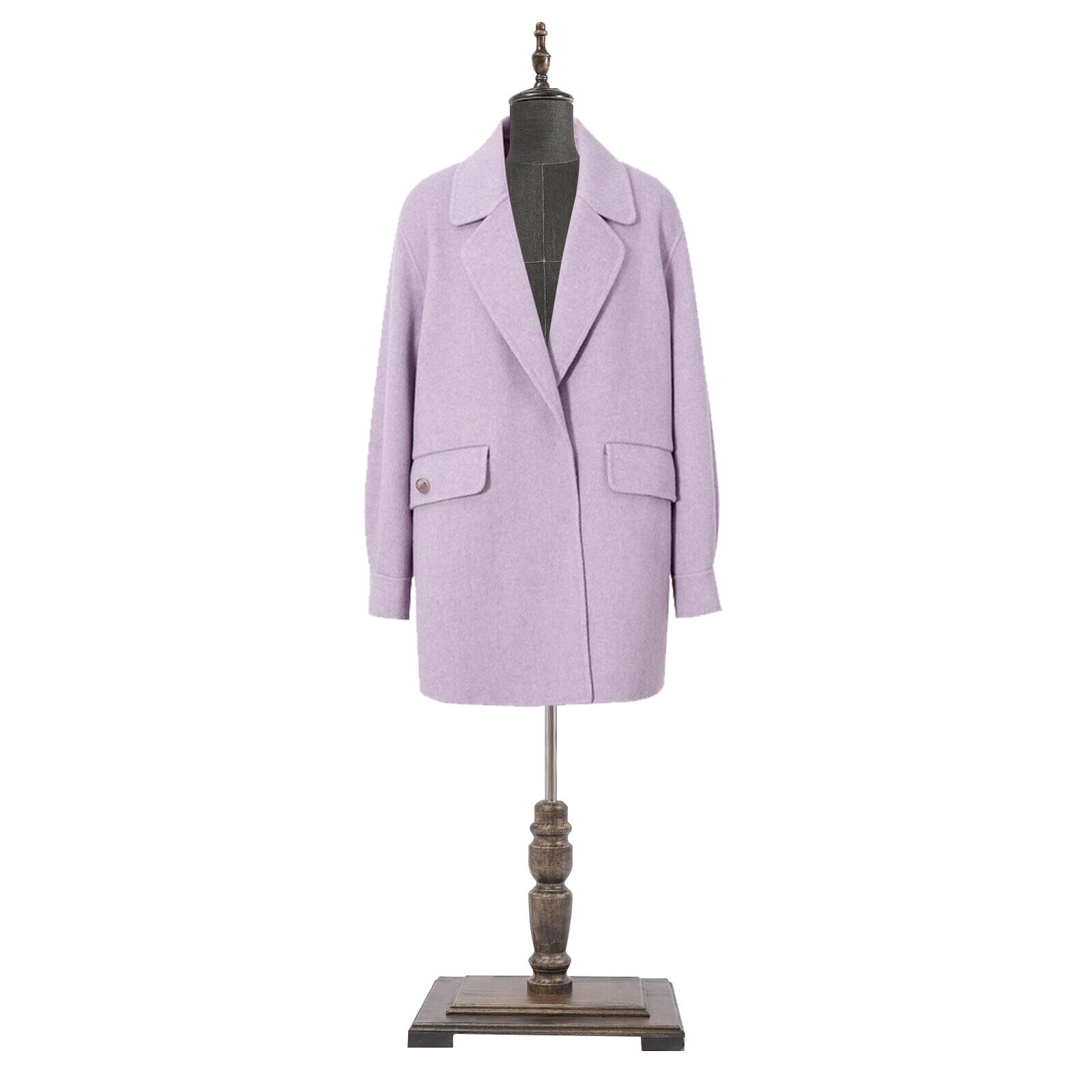 Male and Female Mannequin Torso with Stand - Half-Length Dress Form, Adjustable Display Mannequin for Clothing Stores, Tailoring, and Fashion Design, Black