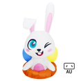 thumbnail image 1 of AU PlugEaster Bunny Inflable Modelo 1.2m Luminoso Led Lindo Conejo Natación Anillo Adorno Para Fiesta En Casa Fiesta Decoración Al Aire Libre Explotar Para Muñeca esquí esquí Gafas de esquí, 1 of 5