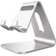 thumbnail image 1 of Soporte para teléfono móvil, cuna, soporte, soporte de escritorio de aluminio compatible con Switch, todos los teléfonos inteligentes, iPhone 11 Pro Xs Max Xr X Se 8 7 6 6s Plus SE 5 5s-Silver JAMW Sencillez, 1 of 5