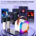 thumbnail image 5 of Mini Karaoke Machine K12 Portable Bluetooth Speaker with Microphones, 5 of 8