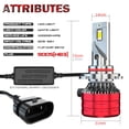 thumbnail image 2 of 9005 LED Headlight for Honda Civic 2016-2020 High Beam Replace Halogen, 2 of 8
