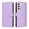 thumbnail image 2 of Compatible with Samsung Galaxy S22 Case, Premium Leather Wallet Book Case Magnetic Flip RFID Blocking Credit Card Holder Kickstand with Wrist Strap Shock Absorbing Case, Purple, 2 of 11