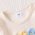 thumbnail image 5 of Dmsael Toddler Baby Girl Clothes Fall Winter Outfits Gifts Sweatshirt Bell Bottom Jeans Pants for 9Months-3 Year Girls (White,12-18 Months ), 5 of 7