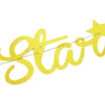 thumbnail image 5 of 2-Pack Twinkle Little Star Garland Gold Banner Decorations For Baby Shower 10 Ft, 5 of 6