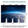 thumbnail image 3 of Peel and Stick Wallpaper Milky way rising Earth s Modern Art Wall Mural Decor Self Adhesive and Removable 69in x 98in, 3 of 8