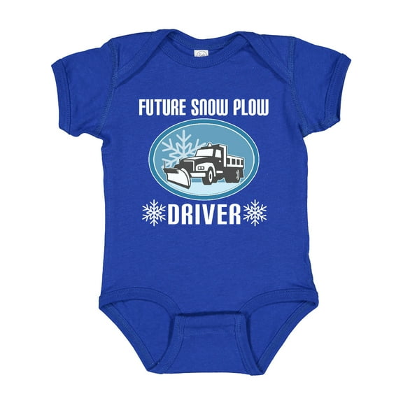 Inktastic Future Snow Plow Truck Driver Boys or Girls Baby Bodysuit