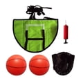 thumbnail image 2 of Mini trampolín, aro de baloncesto, accesorios de fijación de trampolín, borde de separación Universal para soporte de baloncesto seguro para mojar con 2 bolas, 2 of 8