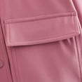 thumbnail image 4 of Defitshape Women's Long Sleeve Bomber Jackets Spring Jacket Winter Western Pocket Casual Short Flap Pocket Lightweight Jacket Pink Large, 4 of 4