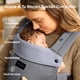 thumbnail image 4 of Momcozy Portabebé Cangurera Bebé Recién Nacido, Portabebés Ergonómico, Cómodo Y Ligero Para 3,5-10,5 kg, Soporte Para El Cuello Ajustable Con Parasol, Malla Transpirable, Gris Oscuro Modelo CR02, 4 of 10