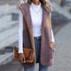 thumbnail image 4 of Chaqueta de Piel Sintética Para Mujer, Abrigo de Felpa Con Capucha Y Costuras Sin Botones Sueltos Odeerbi  ODB185527, 4 of 7