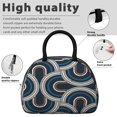thumbnail image 4 of Reusable Thermal Lunch Bag Lunch Box for Women Men,marble Modern Geometric Flowers Abstract Cooler Bag Small Leakproof Beach Picnic Cooler Tote Bag with for Supermarket Shopping, 4 of 7