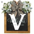 thumbnail image 2 of LCXmlly Wreath And Bow Personalized Front Door Wreath: Farmhouse Style Welcome Sign, 2 of 6