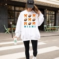 thumbnail image 4 of Miami Football Sweatshirt for Women Orange Bows and Footballs Game Day Pullover White Sweatshirt X-Large, 4 of 4