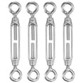 thumbnail image 1 of Uxcell Lot de 4 Tourbillon Il et Il, M4 Acier Inoxydable Tourbillons Lourds Corde Métallique Tension Réglable, 1 of 7