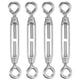 thumbnail image 1 of Uxcell 4-Pack Tensor Ojo y Ojo, M4 Acero Inoxidable Tensores Pesados Ajustables para Cuerda, 1 of 7